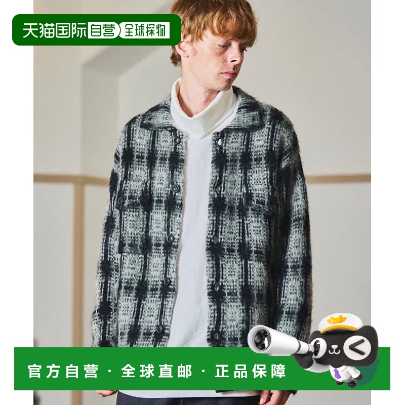 1h可退 日本直邮McGREGOR 男士格纹毛衫夹克 美式休闲秋冬新款 舒