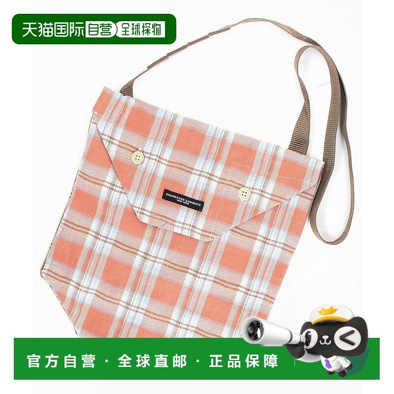 1h可退 日本直邮Engineered Garments 男女同款 多色格纹便携斜跨