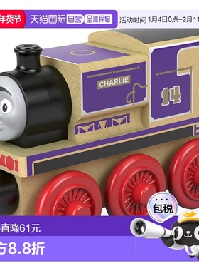 MATTEL美泰火车模型托马斯坦克引擎木轨系列查理FHM2