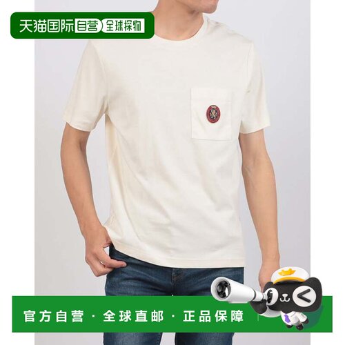 日本直邮TOMMY HILFIGER 佳洁士口袋流体纯棉T恤 白色