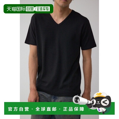 1h可退 日本直邮AZUL BY MOUSSY 男士V领修身T恤 251ISC80133D