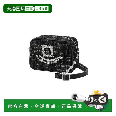 日本直邮日潮 NOEMIE 绒面蝴蝶结珠宝肩背包斜挎包24590040288