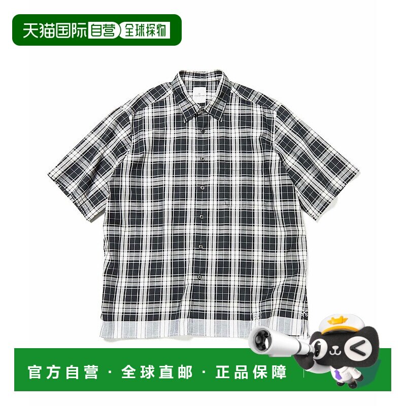 1h可退 日本直邮uniform experiment 男士条纹短袖衬衫 UE240032