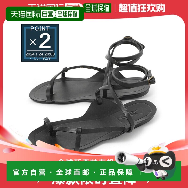 【99新未使用】日本直邮SAINT LAURENT 凉鞋 平底凉鞋 732378 dwe