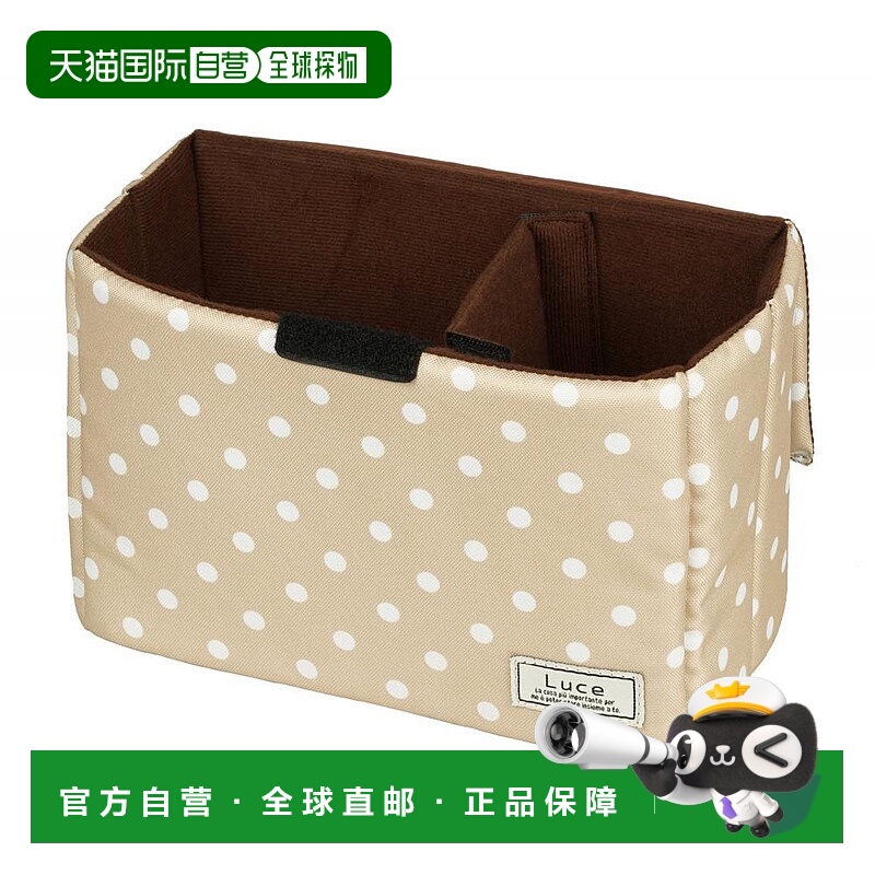 【日本直邮】肯高kenko 相机摄影内收纳盒Luce M 2.7L 圆点米色M-