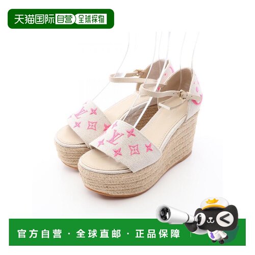 日本直邮中古vintage二奢LouisVuitton路易威登女A级95新帆布鞋浅