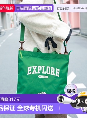 日本直邮 The North Face 包2WAY 手提包绿色儿童多交叉包 L NN2P