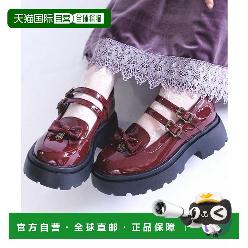 1h可退 日本直邮axes femme 女士双带蝴蝶结乐福鞋 DN621X47