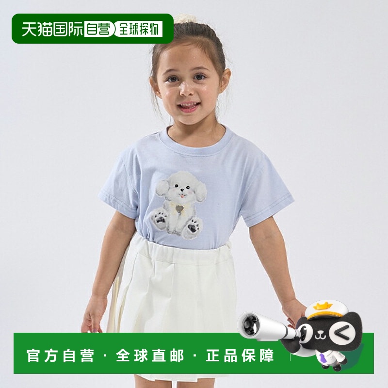 日本直邮Lycee mine 什锦丝带图案印花T恤短袖儿童女童甜美