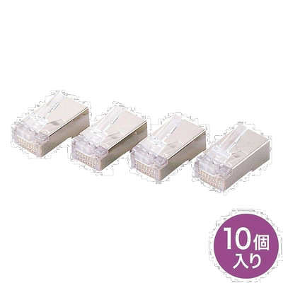 【日本直邮】SANWA SUPPLY连接线三和STP连接器单线用10个装