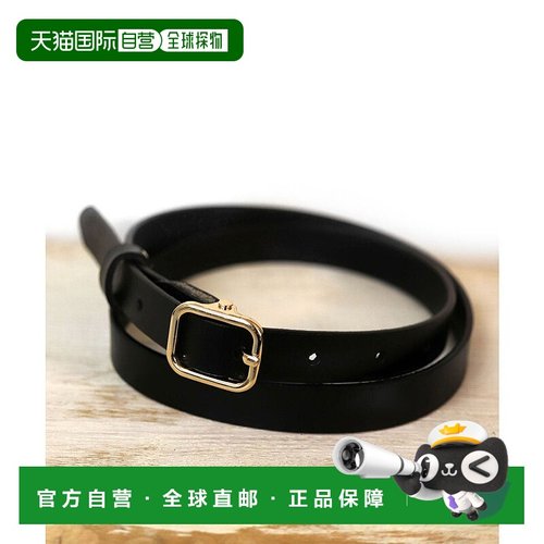 日本直邮florge 细身方形扣皮革腰带 FL8218DW01778 腰带