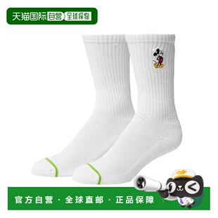 1h可退 日本直邮HUF 男女同款迪士尼联名经典米奇船员袜 25H_SK00
