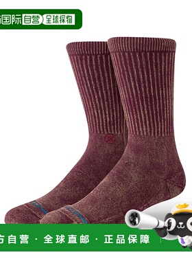 1h可退 日本直邮STANCE男装全棉舒适中筒袜 A556A25IDC#FIG 70480