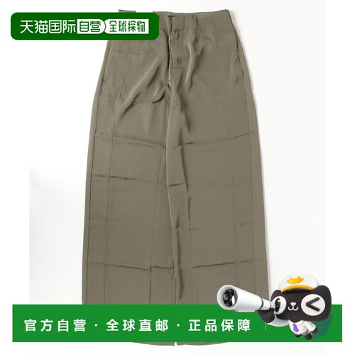 日本直邮BANANA REPUBLIC 女装 高光感阔腿斜纹西裤 909236