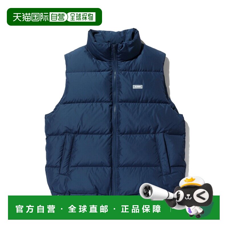 1h可退 日本直邮XLARGE 男女同款 羽绒80%宽松保暖背心 左胸橡膠图片