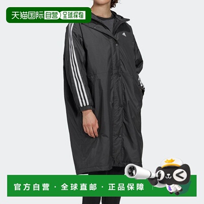 日本直邮adidas 保暖外套户外连帽夹克防寒女士休闲 IZG90-GF0025