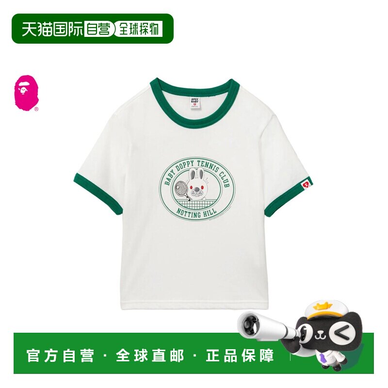 日本直邮A BATHING APE BABY DOPPY PRINTED RINGER CROP TEE 印T图片