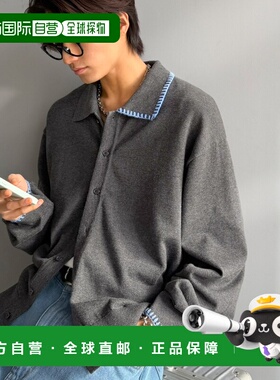 1h可退 日本直邮Java 男装 短款针织衬衫 配色车线设计 全棉天竺