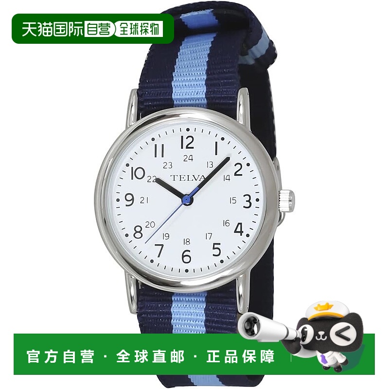 【日本直邮】CREPHA 女士防水指针手表 TE-AM042-NVS 蓝色布带