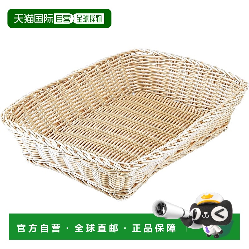 【日本直邮】CB 日本收纳篮 长方形 L [可洗篮子 Lund] Biscuit Q