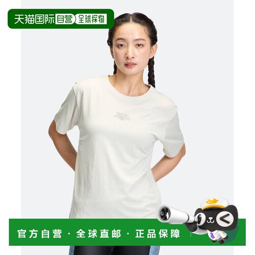 日本直邮Under Armour Logo圆领罗纹短袖 T恤 女款