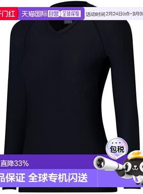 【日本直邮】达亿瓦 V领打底衫 DU-6224S 黑色