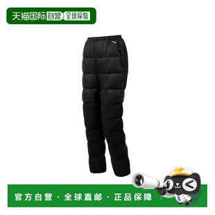 日潮跑腿Montbell蒙贝欧女士轻薄羽绒裤黑色加绒轻盈保暖1101576