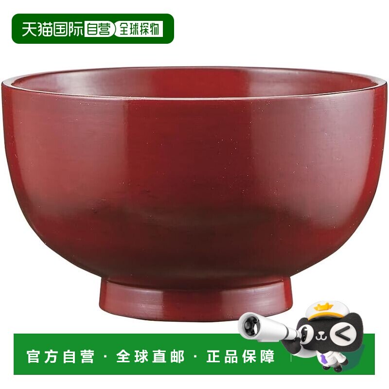 【日本直邮】Alphax 木制味噌汤碗 根来 330ml AP-913887