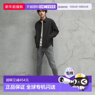 1h可退 日本直邮EKAL男装宽松型SOLOTEX格纹长袖衬衫 半松紧设计