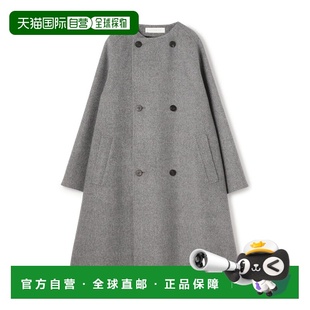 女装 VIE 双面呢 无领长款 coat 1h可退 trench 日本直邮GALERIE