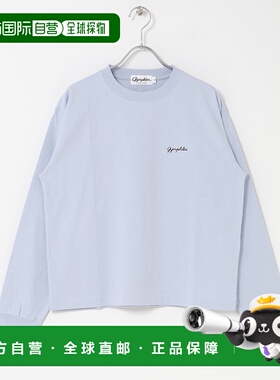 1h可退 日本直邮GYMPHLEX 女装重磅纯棉圆领长袖T恤 3针线迹设计