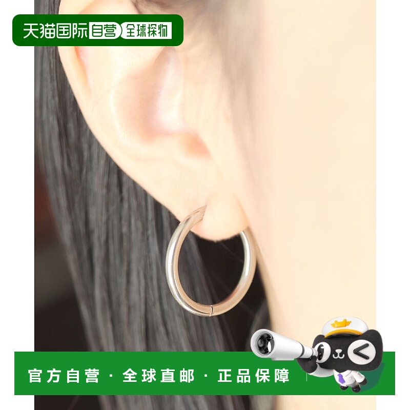日本直邮florge 防金属过敏8码可选男女通用8mm不锈钢耳环 FL8218
