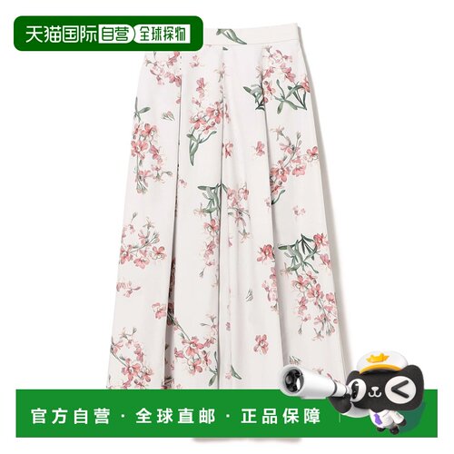 日本直邮ERDEM 女士 全棉花卉褶皱中长裙 65270174657半身裙