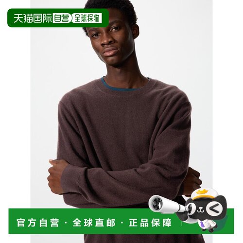 日本直邮Uniqlo/优衣库 针织套头高领宽松毛衣 男女同款 450543-3