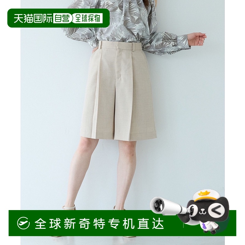 1h可退 日本直邮Andemiu 女士凉感亚麻风格半身短裤 494245