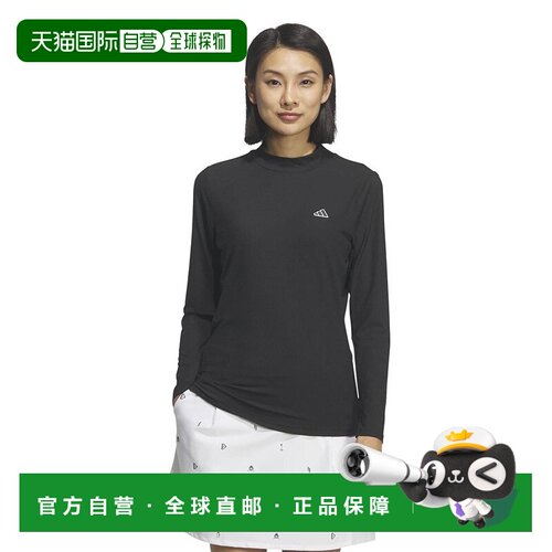 日本直邮adidas 高尔夫女装 CC CT 半高领长袖衫 ZF827-KE0360BLK
