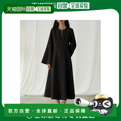 日本直邮SAISON DE PAPILLON 女士珍珠颈口荷叶边连衣裙 舒适透气