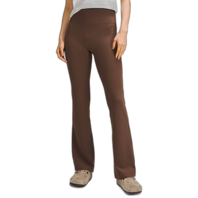 日潮跑腿lululemon露露乐檬Groove女运动高腰喇叭裤N母亲节送妈妈