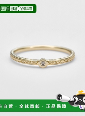 1h可退 日本直邮agete 阿卡朵 女士 K10材质 褐色钻石戒指 设计感