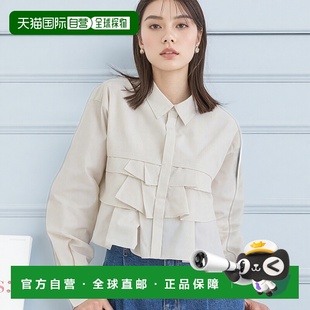 衬衫 1h可退 女士荷叶边短款 music&ecology 010000 日本直邮earth