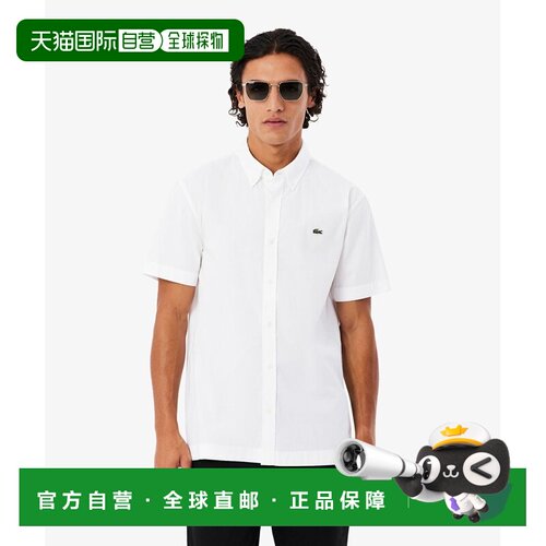 日本直邮LACOSTE 短袖波普林衬衫