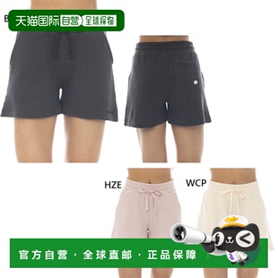 日本直邮Billabong 女士 Chillwear 华夫格短裤休闲短裤粉色和米B