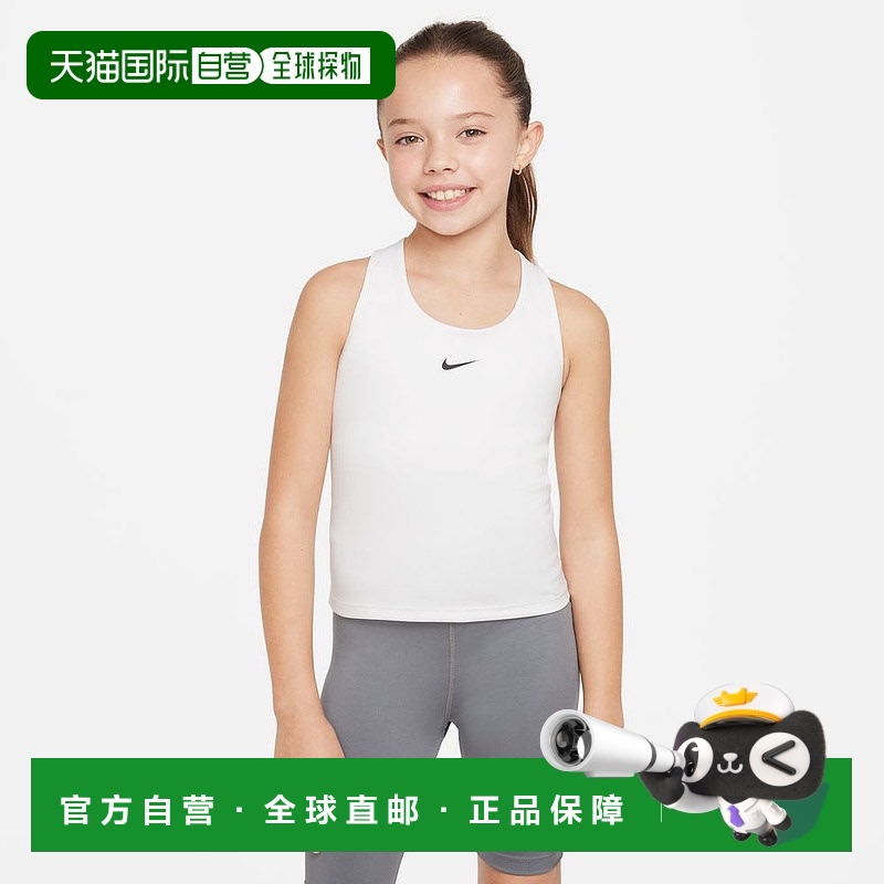Nike YTH 女孩 DF Swoosh 背心文胸 FB2264-100 Junior耐克速干