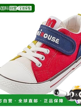 【日本直邮】MIKIHOUSE 婴儿鞋 10-9467-494 紅色×黄 17.0 cm 2E