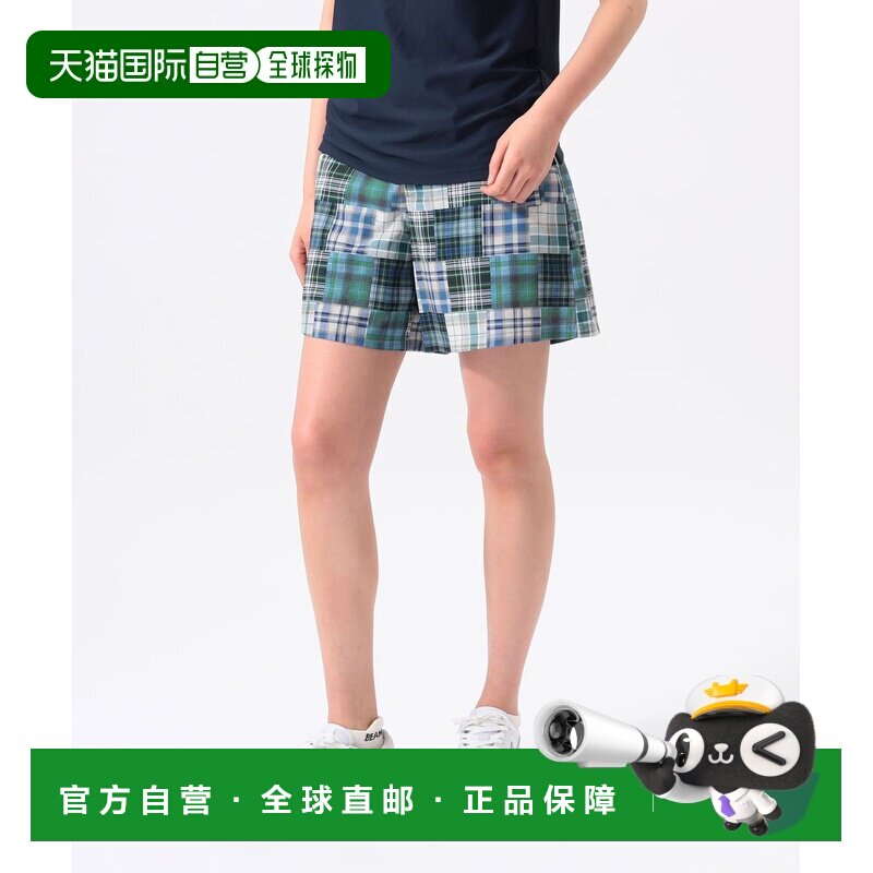 1h可退 日本直邮BEAMS GOLF ORANGE LABEL 女士 玛德拉斯格纹短裤