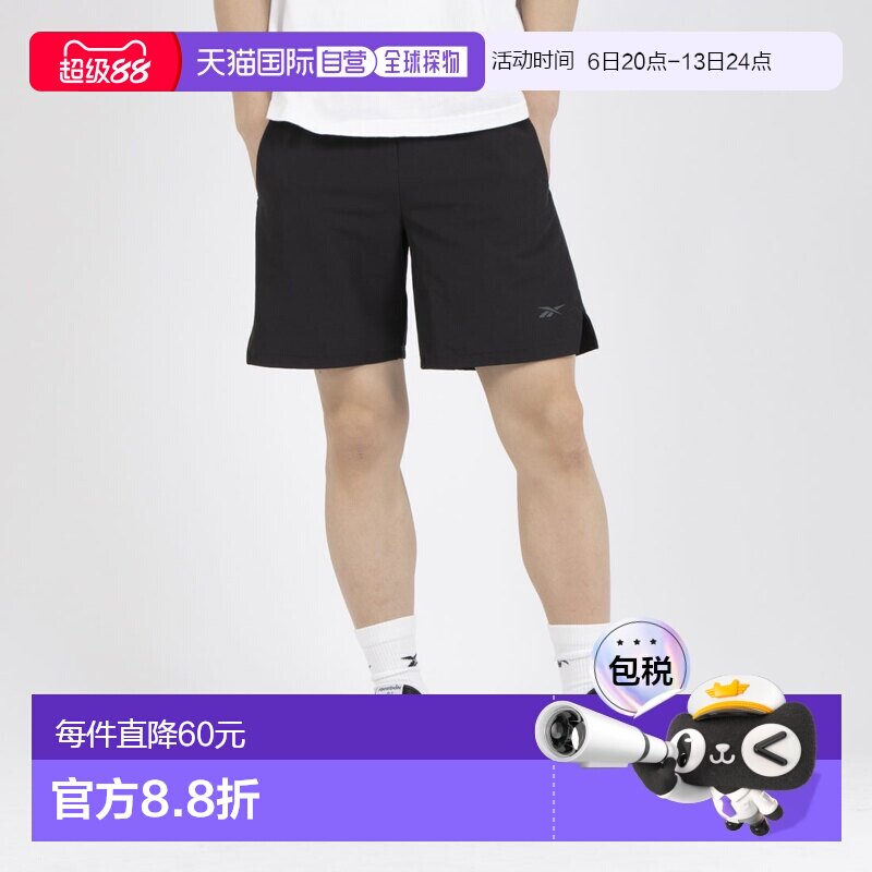日本直邮Reebok 119499 运动员力量短裤 / 运动员力量短裤（黑色