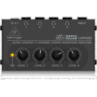 【日本直邮】百灵达HA400头戴式耳机紧凑立体声放大器4路