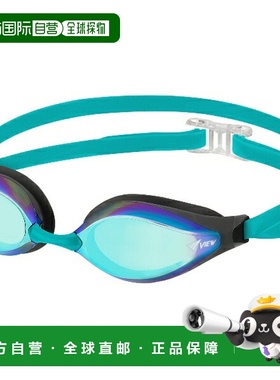 日本直邮VIEW AILE 缓冲竞速泳镜 镜面型 游泳镜/通用 V240SAM-BL