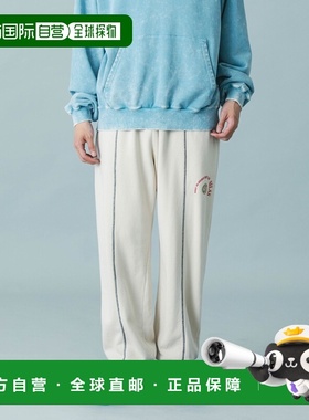1h可退 日本直邮SILAS男女同款圆标刺绣运动裤 半松紧腰头 112253