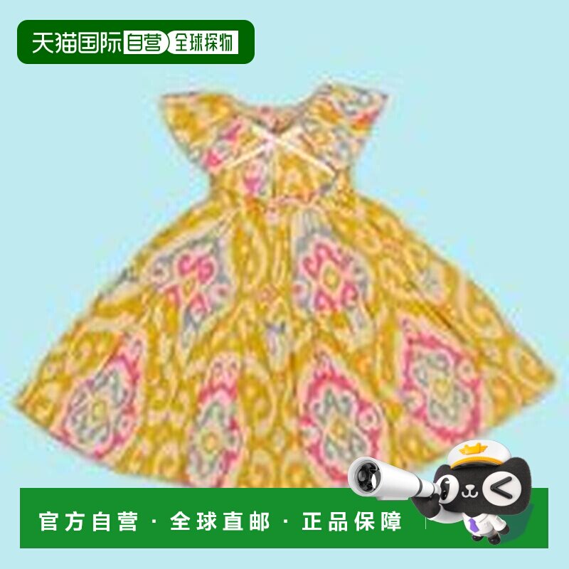 日本直邮22cm doll 连衣裙 黄色 印度棉荷叶领